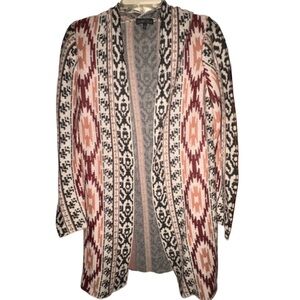 Bua Bua Southwestern print sweater duster size small